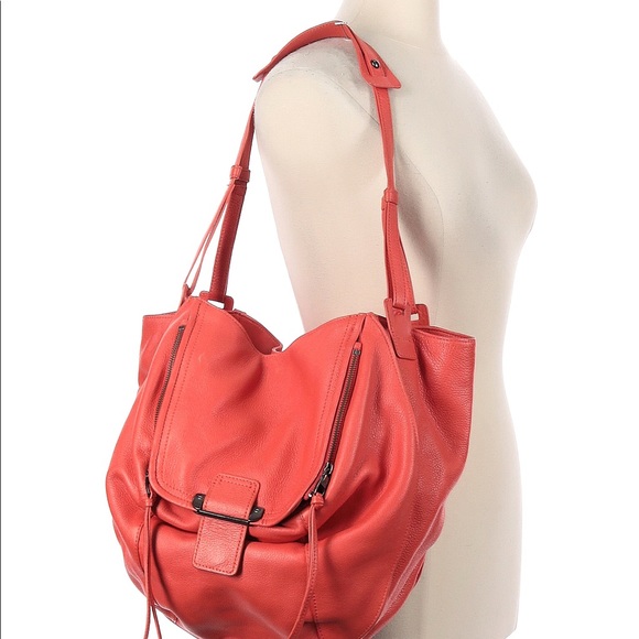 KOOBA Jonnie Coral Leather Hobo Shoulder Bag 🌸💼👜💼🌸 - Picture 13 of 13
